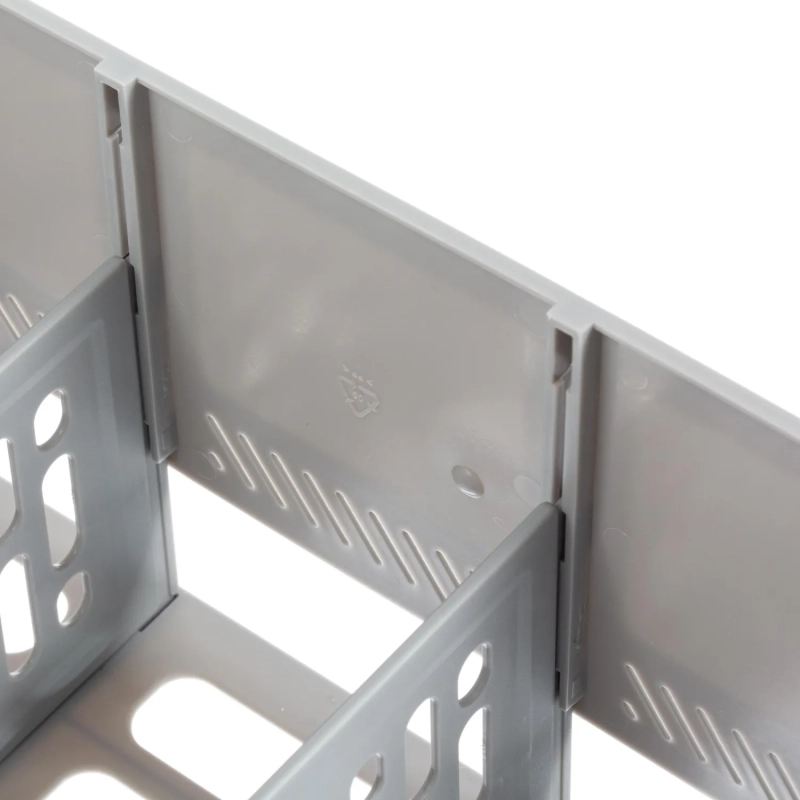 Лоток вертикальный д/бумаг Deli E9844,сбор,4отд,сер,325x257x275мм,пл