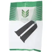 Торцевые заглушки для плинтуса &laquo;Деконика&raquo;, пара, 70 мм, цвет 007 чёрный