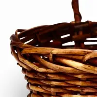 Корзина плетеная (ива)  27 х 21 х 11/28  см коричневый