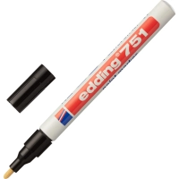 Маркер лаковый EDDING E-751/1 черный, 1-2мм, мет. корп