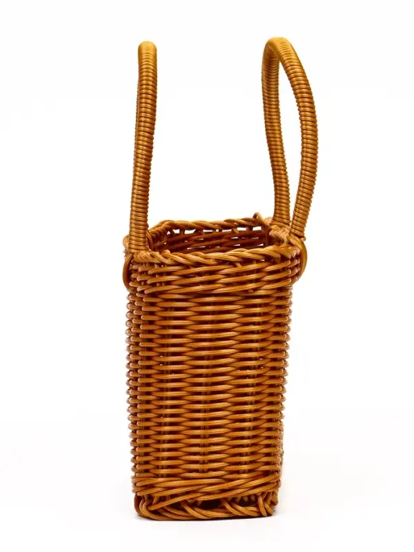 Корзина пластик 29 х 16 х 16 см, ручка17 см коричневый