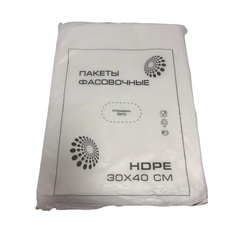 Пакет фасовочный ПНД 30х40 10мкм, 500шт/уп