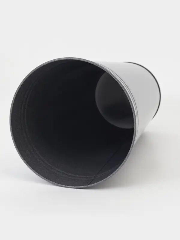 Вазон без ручек, 9 л, h=40 см, нержавеющая сталь, графитовый