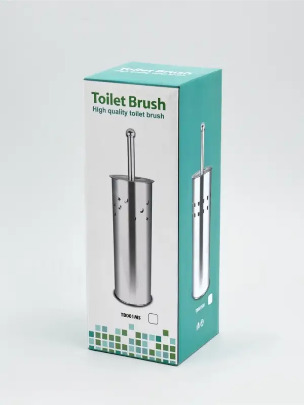 Ёрш для унитаза, нержавеющая сталь, белый