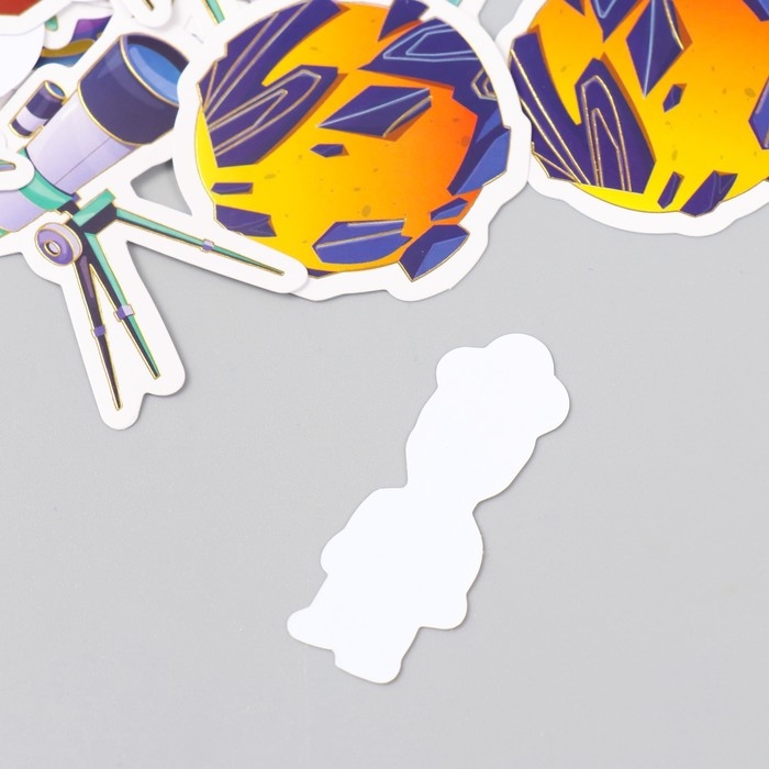 Наклейки для творчества Наклейки для творчества "Полёт в космос" тиснение серебро набор 48 шт 9х7х0,8 см