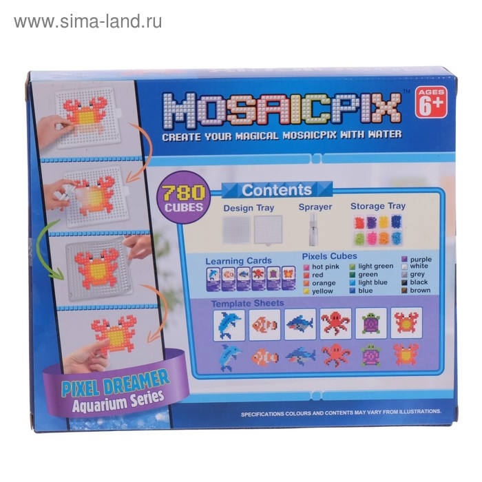 Аквамозаика MOSAICPIX «Морские животные», 780 деталей Аквамозаика MOSAICPIX «Морские животные», 780 деталей