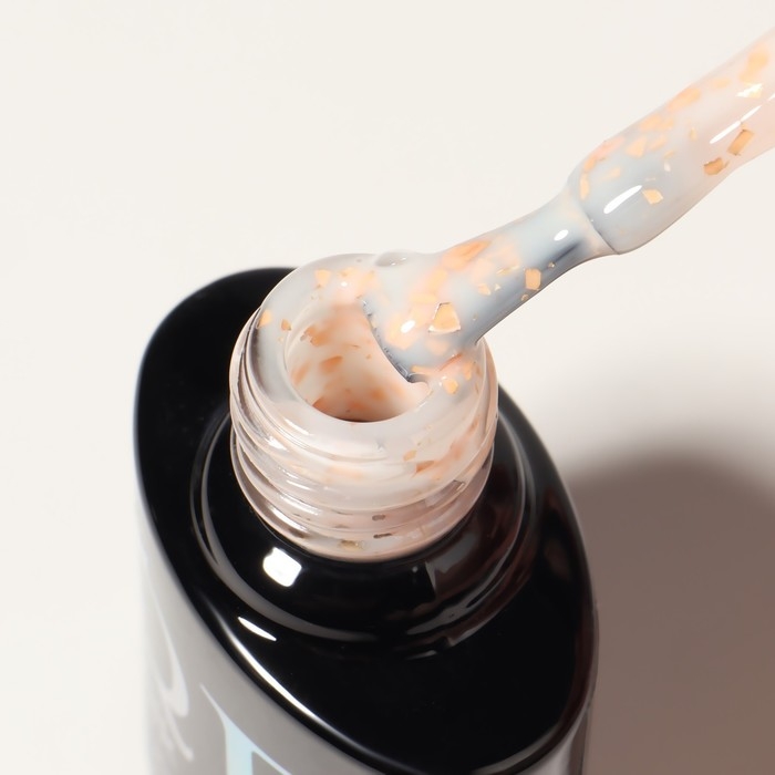 Гель лак для ногтей, «MILK POTAL», 3-х фазный, 8мл, LED/UV, цвет белый/шампань (03)