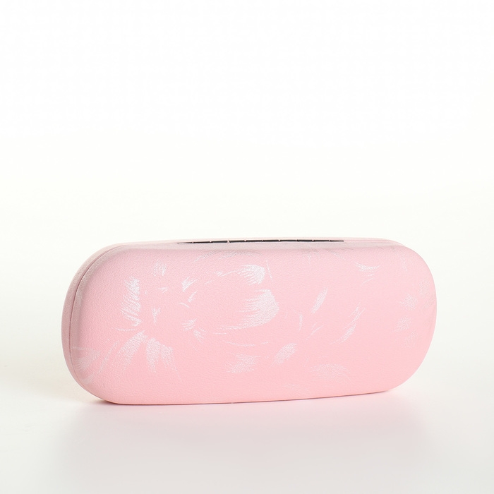 Футляр для очков на хлопушке, длина 16 см, цвет розовый Футляр для очков на хлопушке, длина 16 см, цвет розовый