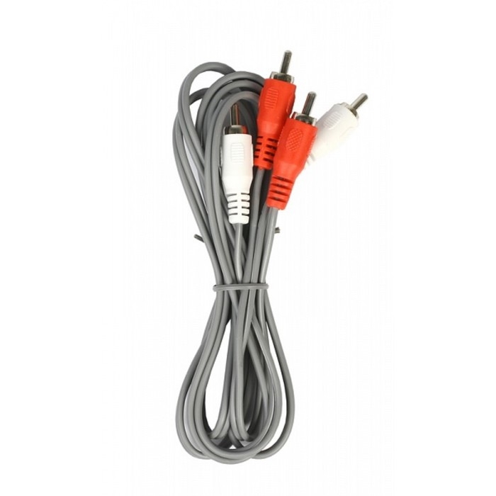 Кабель аудио/видео Smartbuy, 2xRCA(m)-2xRCA(m), 3 м, серый Кабель аудио/видео Smartbuy, 2xRCA(m)-2xRCA(m), 3 м, серый