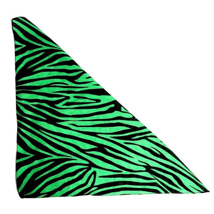 Бандана «Зебра», зелёный Бандана «Зебра», зелёный