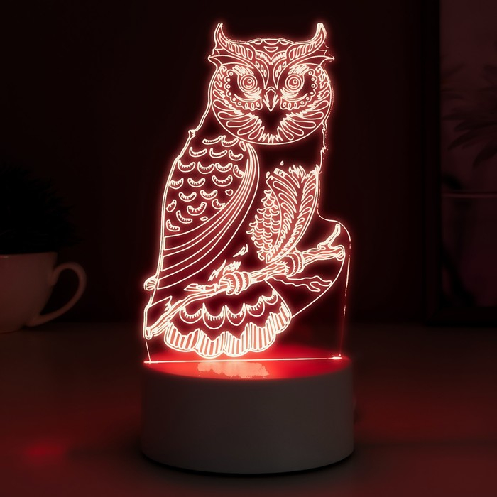 Светильник  Светильник "Сова" LED RGB от сети