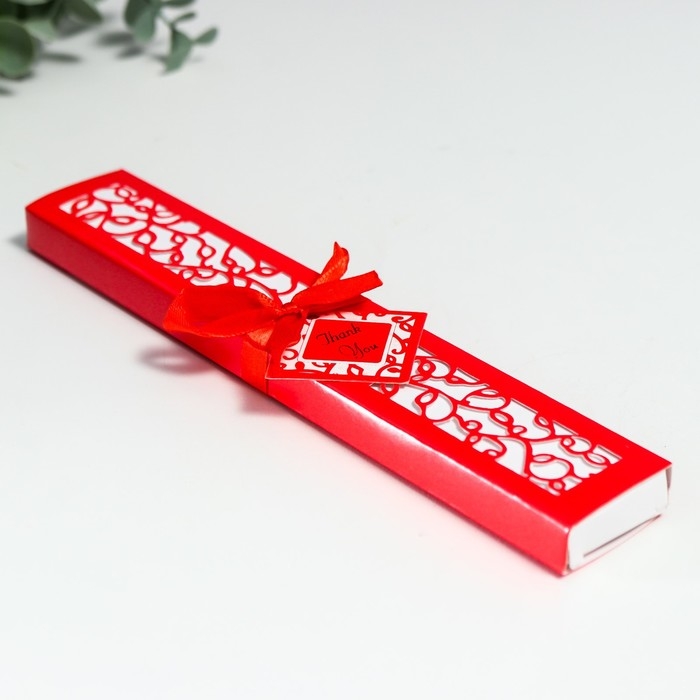 Веер бамбук, текстиль h=21 см  Веер бамбук, текстиль h=21 см "Моноцвет" в коробке, красный