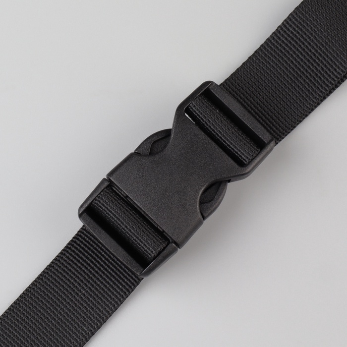 Держатель для лямок рюкзака: фастекс 25 мм, с регуляторами, максимальная длина стропы 50 см, цвет чёрный Держатель для лямок рюкзака: фастекс 25 мм, с регуляторами, максимальная длина стропы 50 см, цвет чёрный