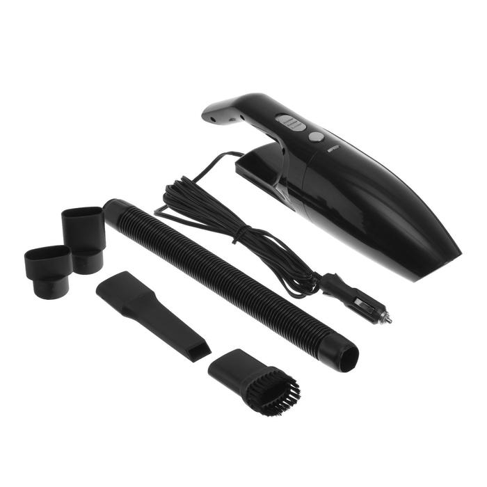 Пылесос автомобильный CARTAGE, 5 насадок, 100 Вт, 12 В, черный