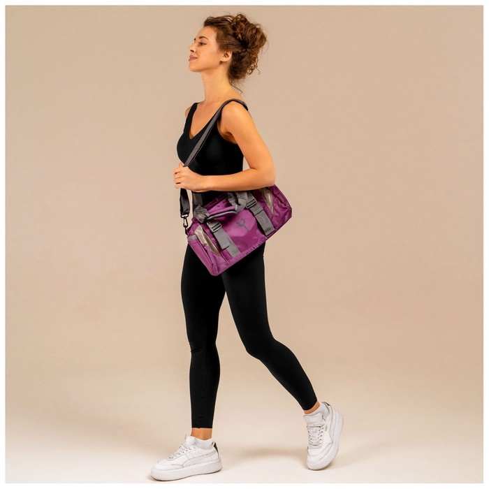 Сумка для йоги и гимнастики Sangh, 37х20х20 см, цвет фиолетовый Сумка для йоги и гимнастики Sangh, 37х20х20 см, цвет фиолетовый