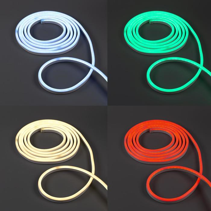 Гибкий неон Uniel 10 × 18 мм, IP67, 5 м, SMD5050, 80 LED/м, 220 В, свечение RGB