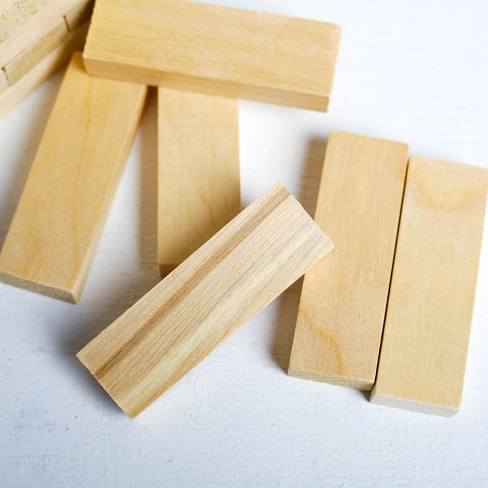 Падающая башня дженга, настольная игра, Падающая башня дженга, настольная игра, "Березка", 54 бруска, 18.5 х 6.5 см