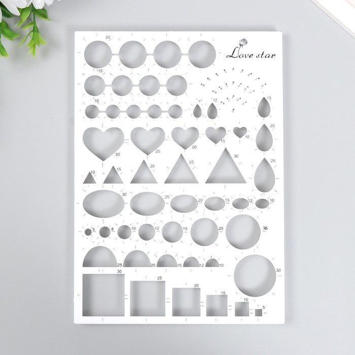 Линейка для квиллинга МИКС  21х15 см Линейка для квиллинга МИКС  21х15 см