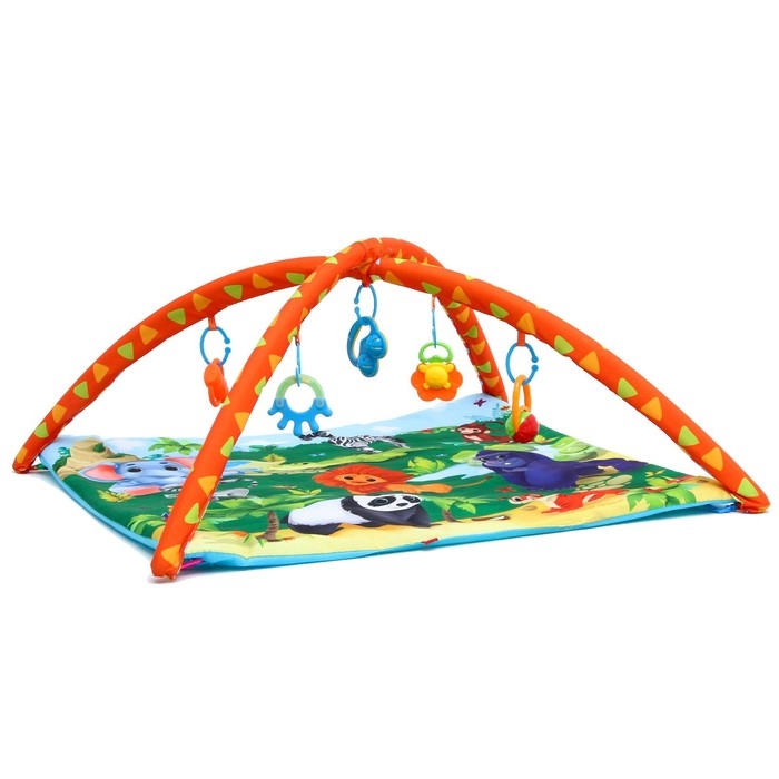 Развивающий коврик с дугами «Африка», 85х85 см, Крошка Я Развивающий коврик с дугами «Африка», 85х85 см, Крошка Я