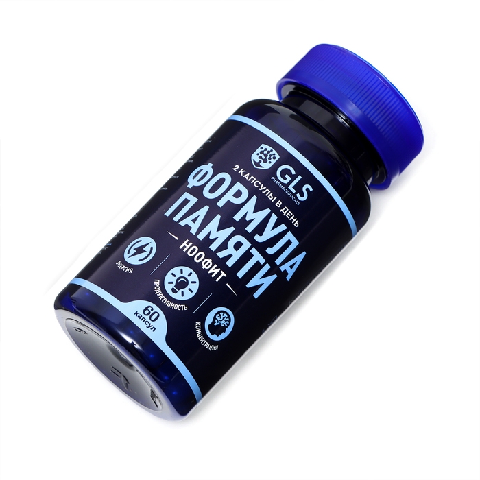 Ноофит GLS для могзга и нервной системы, 60 капсул по 400 мг Ноофит GLS для могзга и нервной системы, 60 капсул по 400 мг