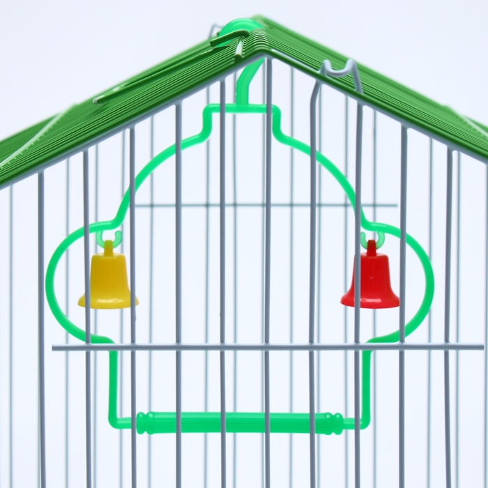 Клетка для птиц укомплектованная Bd-1/1d, 30 х 23 х 39 см, зелёная (фасовка 12 шт) Клетка для птиц укомплектованная Bd-1/1d, 30 х 23 х 39 см, зелёная (фасовка 12 шт)