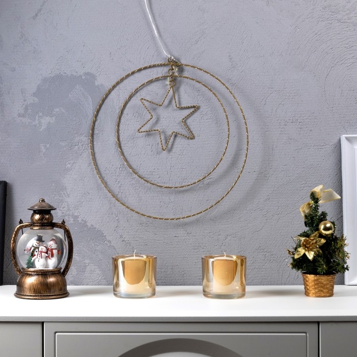 Светодиодная фигура «Парад планет» 35.5 см, металл, батарейки ААх3 (не в комплекте), свечение тёплое белое Светодиодная фигура «Парад планет» 35.5 см, металл, батарейки ААх3 (не в комплекте), свечение тёплое белое