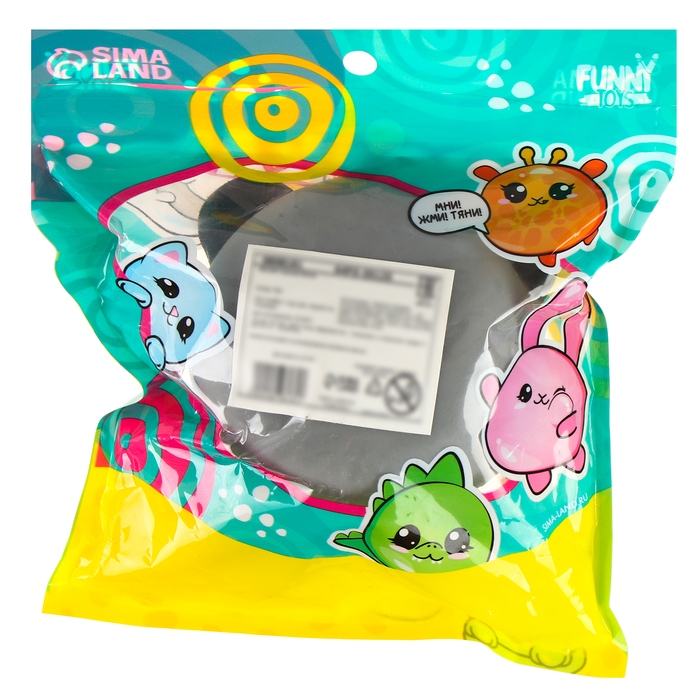 Антистресс сквиш мялка «Енот»,с пастой, в пакете Антистресс сквиш мялка «Енот»,с пастой, в пакете