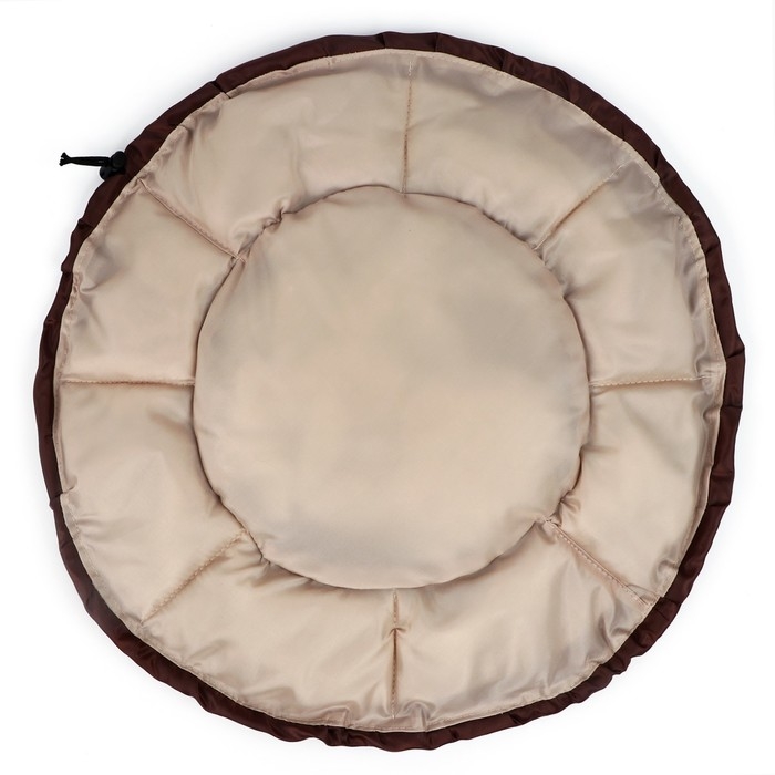 Лежанка для кошек и собак двусторонняя с игрушкой «Кофе с молоком» 50-30х12 см Лежанка для кошек и собак двусторонняя с игрушкой «Кофе с молоком» 50-30х12 см