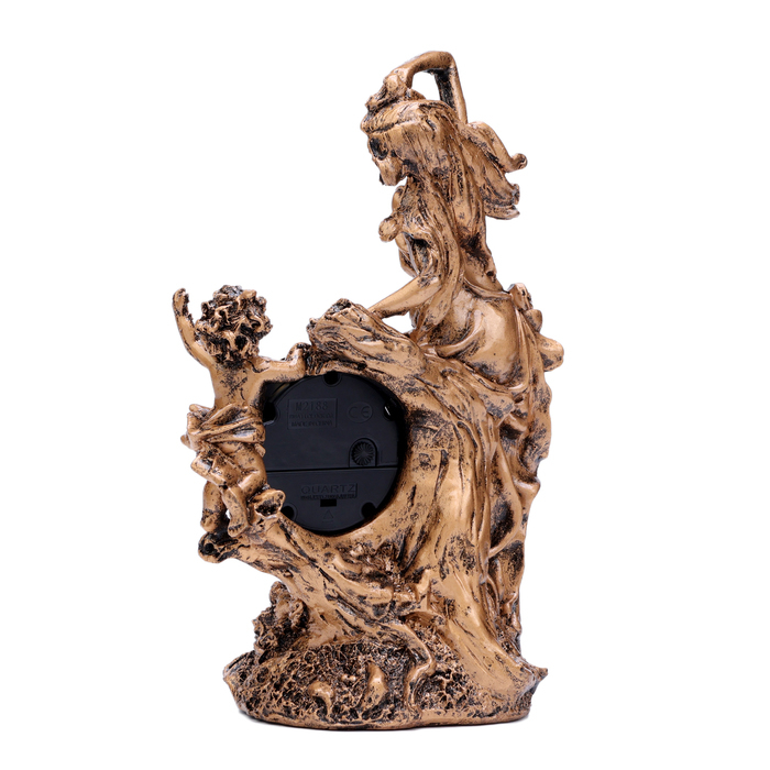 Часы настольные интерьерные на батарейках Часы настольные интерьерные на батарейках "Каминные. Мать и дитя", 14 х 10 х 25 см, d-6 см