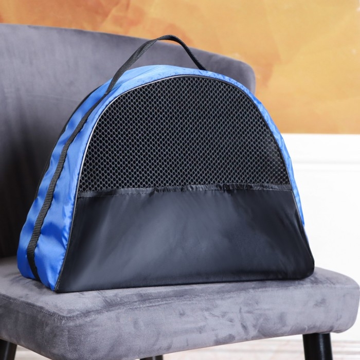 Сумка - переноска для животных, оксфорд, 39 х 19 х 27 см, синяя Сумка - переноска для животных, оксфорд, 39 х 19 х 27 см, синяя