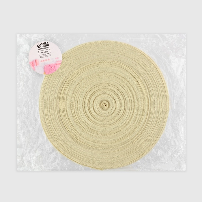 Стропа ременная, 40 мм, 50 ± 1 м, плотность 15,5 гр/м, цвет бежевый №22 Стропа ременная, 40 мм, 50 ± 1 м, плотность 15,5 гр/м, цвет бежевый №22