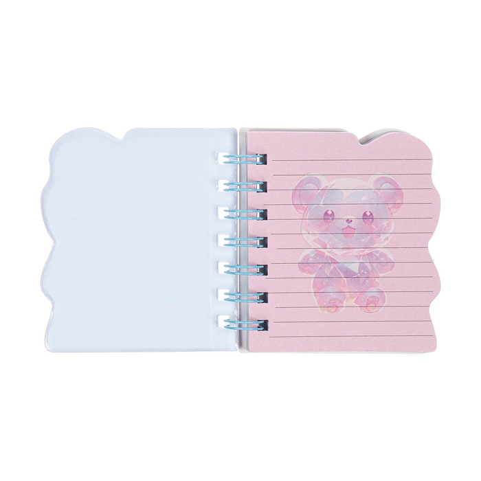 Записная книжка подарочная на гребне 80л,линия, цветной блок,обложка ПВХ 3D Мишка(10х10,5см)   10539 Записная книжка подарочная на гребне 80л,линия, цветной блок,обложка ПВХ 3D Мишка(10х10,5см)   10539