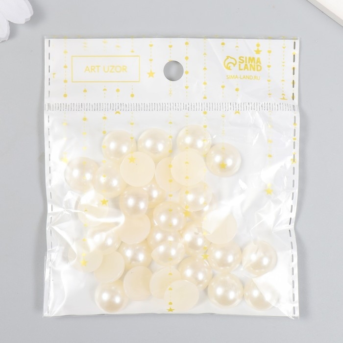 Набор для творчества половинка жемчужины d=1,4 см 20гр Набор для творчества половинка жемчужины d=1,4 см 20гр