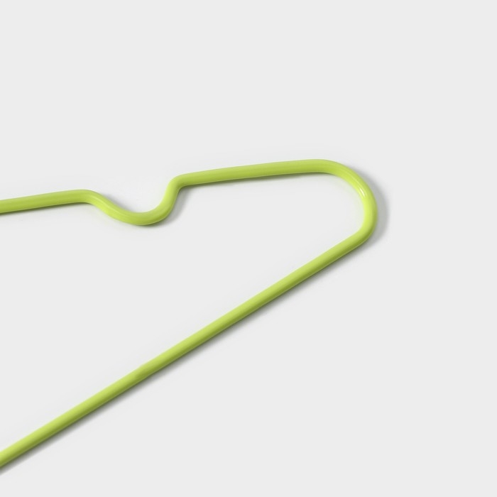 Плечики - вешалки для одежды Доляна, 10 шт, детские, антискользящие, 29,5×17 см, цвет зелёный Плечики - вешалки для одежды Доляна, 10 шт, детские, антискользящие, 29,5×17 см, цвет зелёный