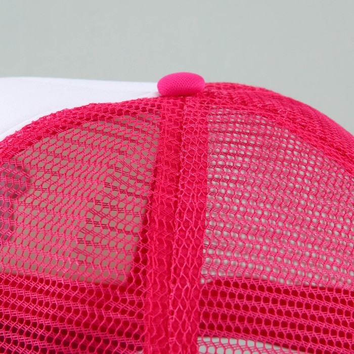 Кепка женская с сеткой Beach, цвет розовый, р-р 56