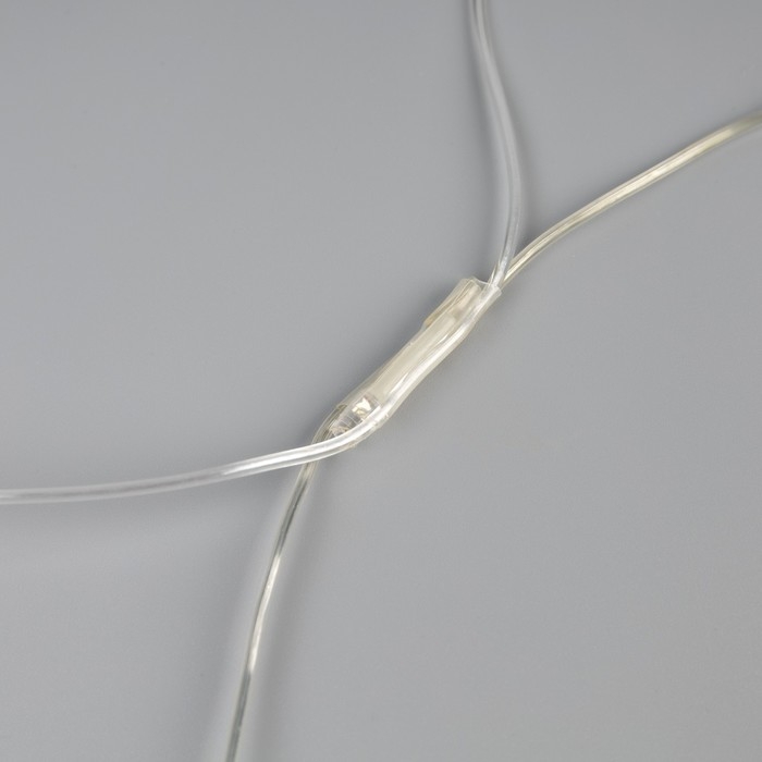 Гирлянда «Сеть» 1.2 × 1.5 м, IP44, УМС, прозрачная нить, 36 LED, свечение тёплое белое, мерцание белым 24 В