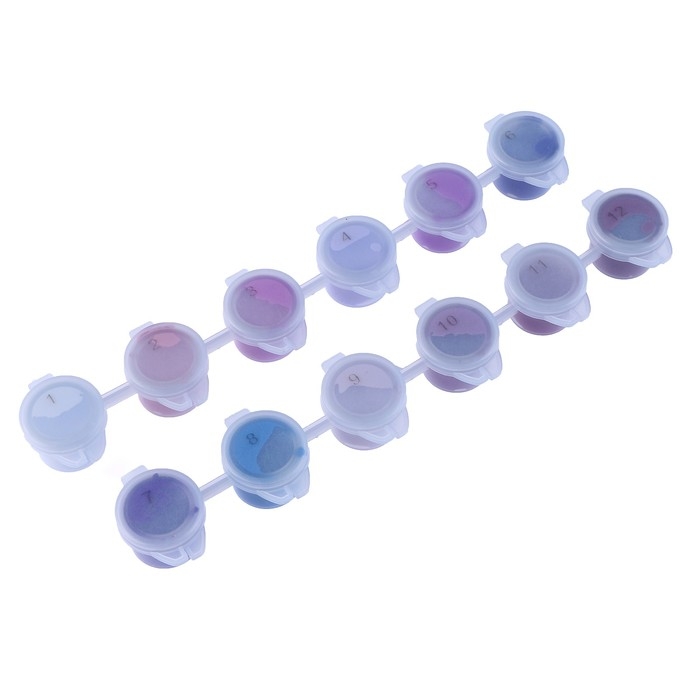 Набор акриловых красок «Фиолетовый бум», 12 цветов Набор акриловых красок «Фиолетовый бум», 12 цветов