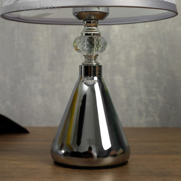 Лампа настольная 58082/1 1х40Вт Е27 хром 20х20х35 см RISALUX