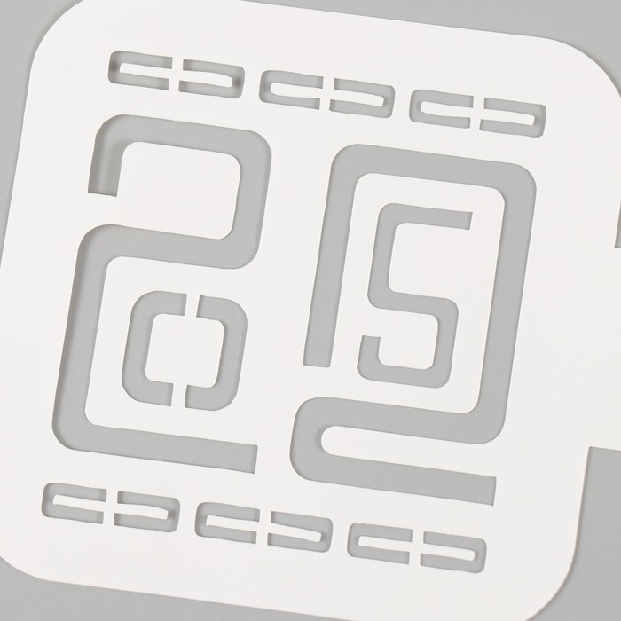 Трафарет пластиковый Трафарет пластиковый "2025", размер 9х9 см