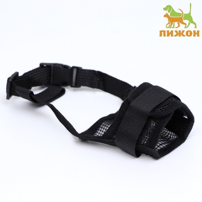 Намордник сетчатый с двойной фиксацией, размер S, чёрный Намордник сетчатый с двойной фиксацией, размер S, чёрный