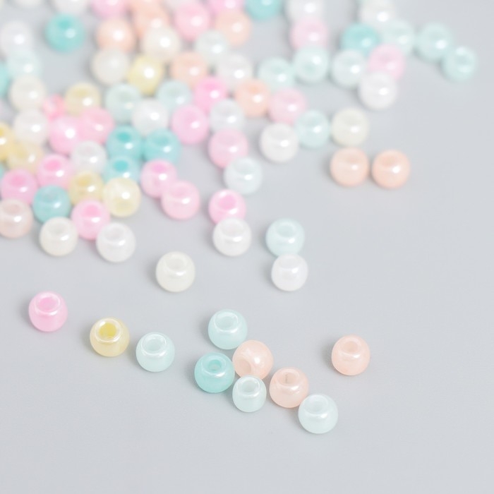 Бисер стекло 6/0  Бисер стекло 6/0 "Разноцветное ассорти" 10 гр