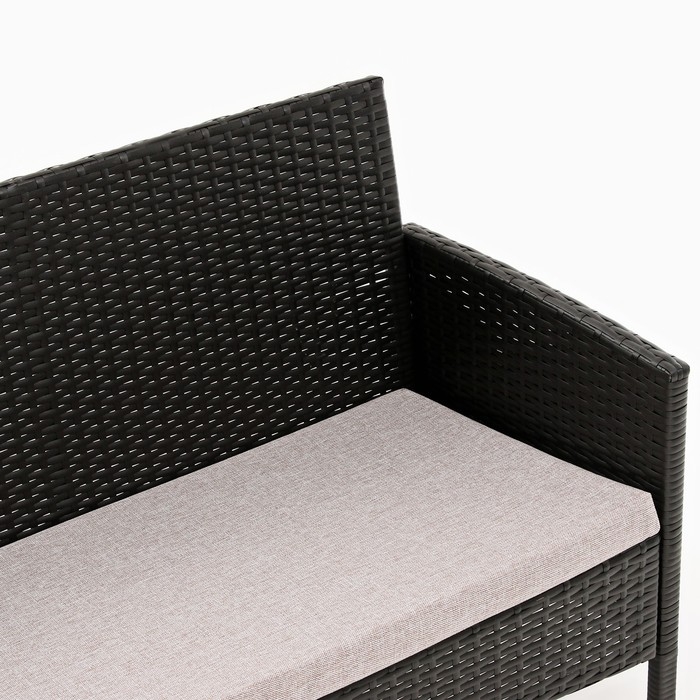 Набор садовой мебели Набор садовой мебели "Ангкор": диван, 2 кресла и стол, плетение: искусственный ротанг, мокко