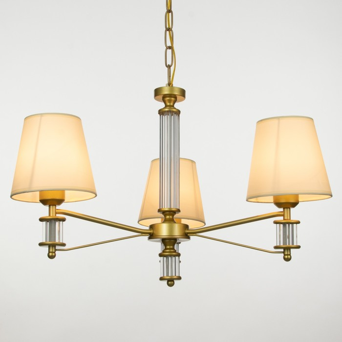 Люстра 1091/3GD 40Вт Е27 золото 60х60х38-78 см