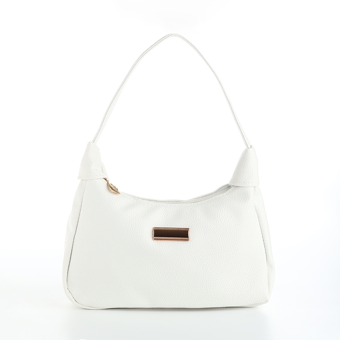 Сумка женская на молнии, цвет белый Сумка женская на молнии, цвет белый