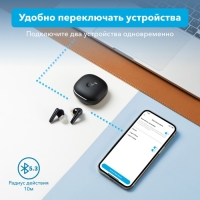 Наушники беспроводные Anker Soundcore Liberty 4, вакуумные,эквалайзер, BT5.3, 500мАч,черные