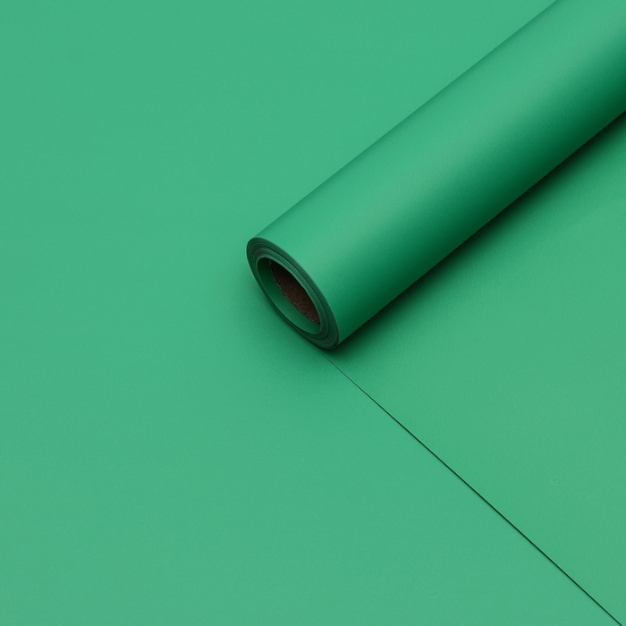 Пленка матовая, базовые цвета, зелёная, 0,5 х 10 м, 65 мкм Пленка матовая, базовые цвета, зелёная, 0,5 х 10 м, 65 мкм