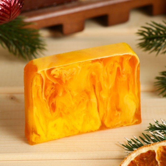 Мыло СПА - уход для бани и сауны Мыло СПА - уход для бани и сауны "Крутого Нового года" древесный 80 гр