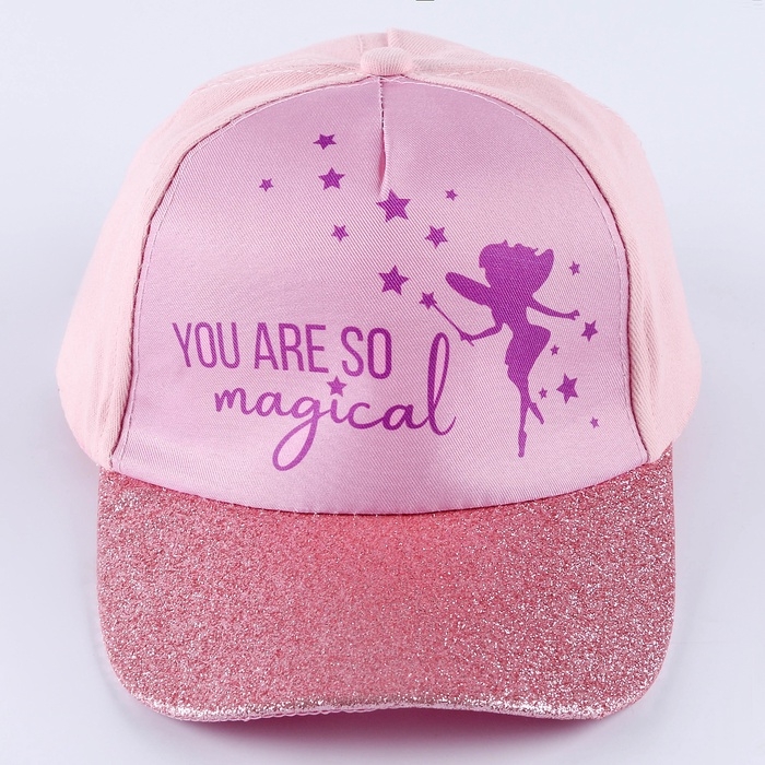 Кепка детская для девочки You're so magical, цвет розовый, р-р. 52-54