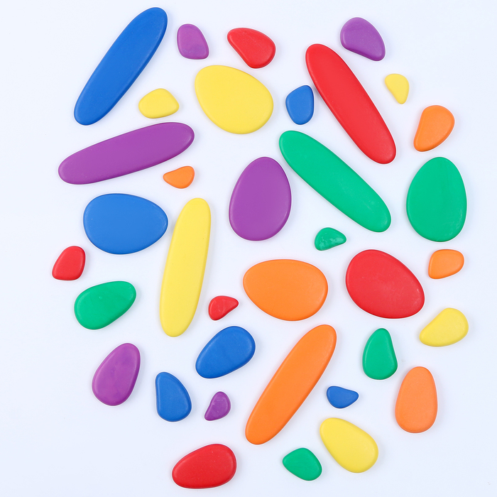 Развивающий набор «Камешки», 24 × 19,5 × 6 см, 36 камешков + книга с заданиями Развивающий набор «Камешки», 24 × 19,5 × 6 см, 36 камешков + книга с заданиями