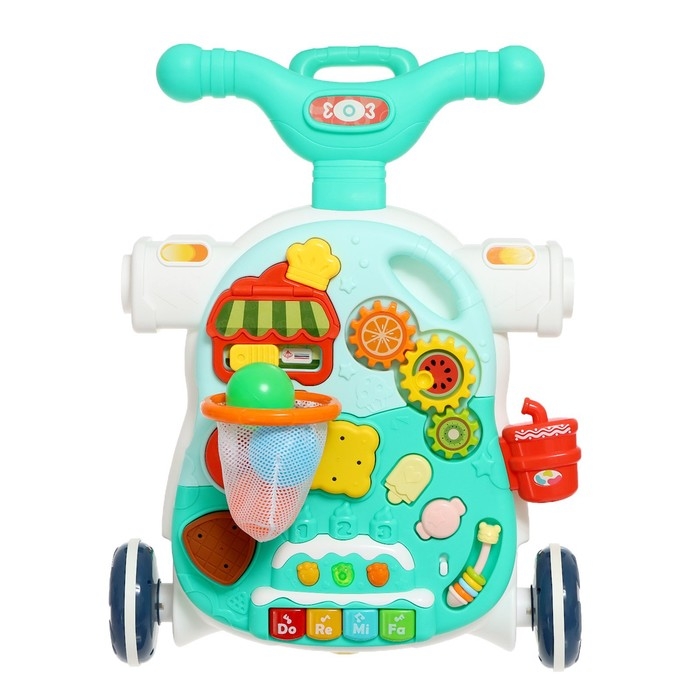 Столик-ходунки 4 в 1, звук, цвет голубой Столик-ходунки 4 в 1, звук, цвет голубой